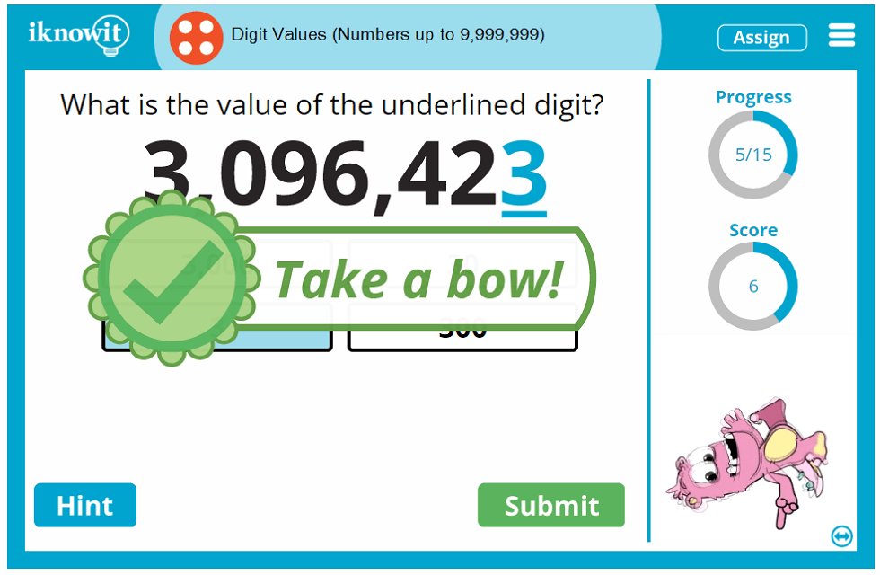 Fourth Grade Number Place Values of Digits to 9,999,999 Lesson