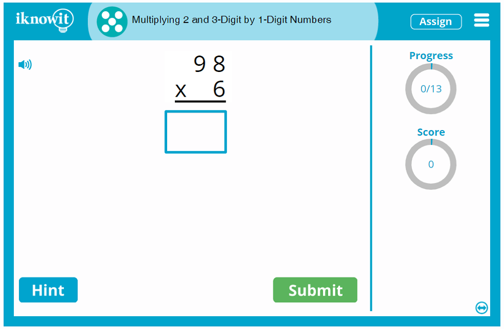 5th Grade Multiplying 2-and-3 Digit Numbers by 1 Digit Numbers 5th Grade Game