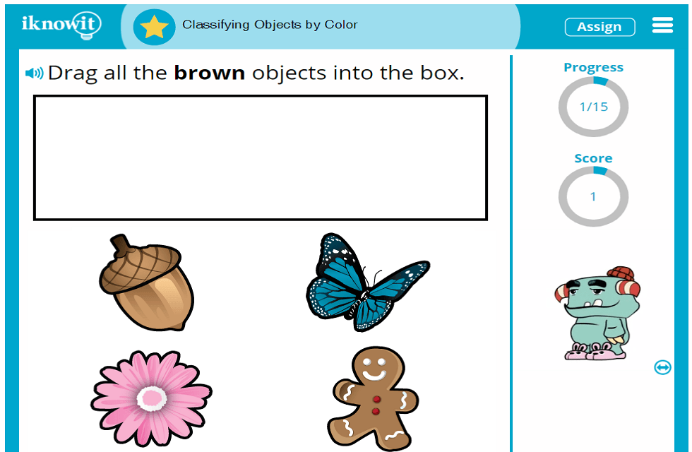Kindergarten Sort and Group Objects by Color Activity