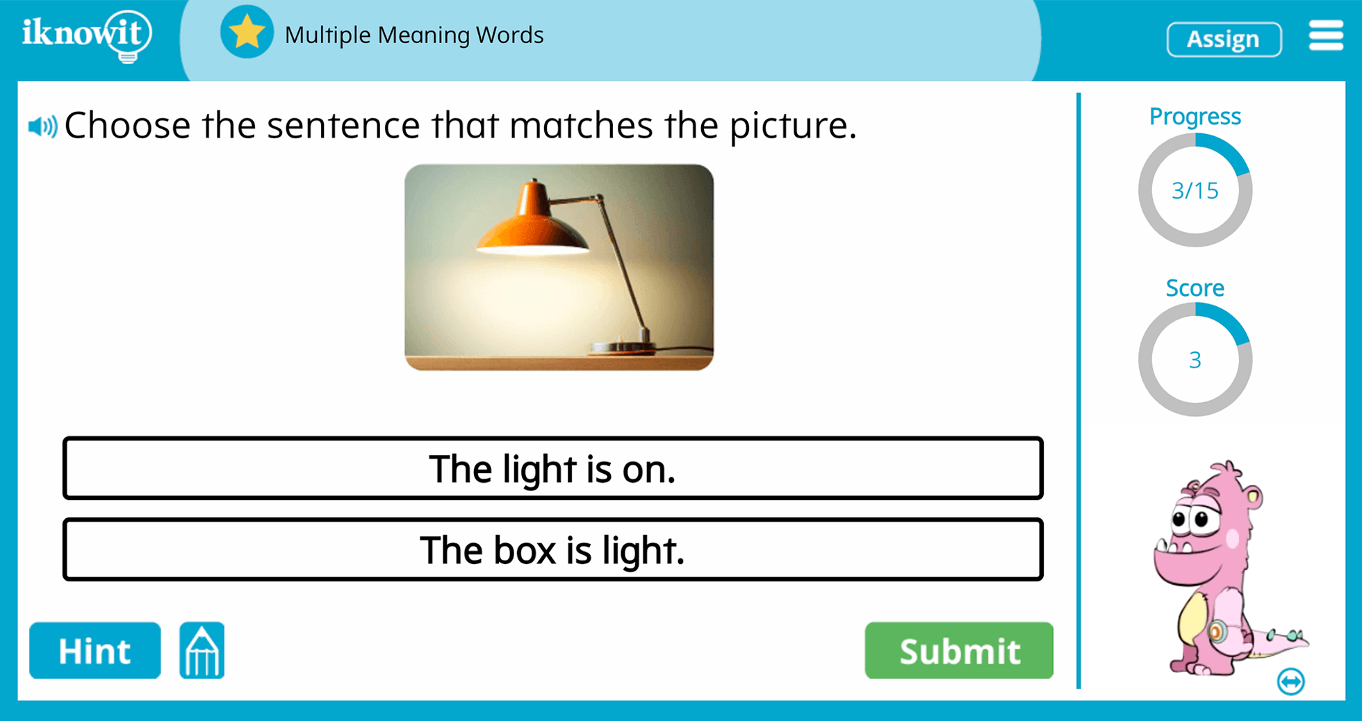 Kindergarten Multiple Meaning Words Homonyms Online Learning Activity Kindergarten Multiple Meaning Words Homonyms Online Learning Activity